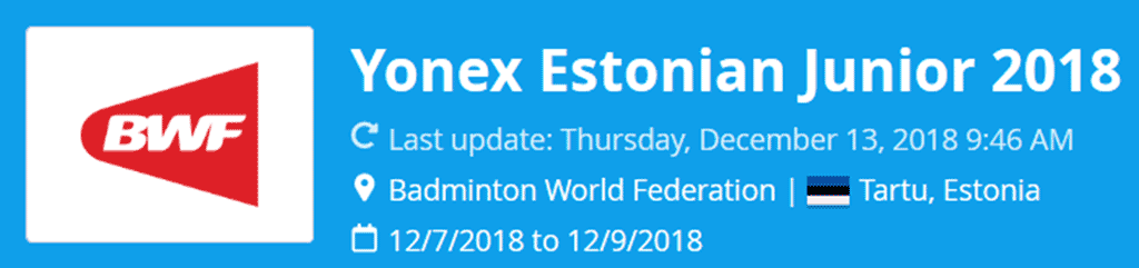 Estonian Junior 2018 | LAT estonian junior 2018 lat