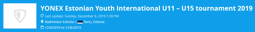 Estonian Youth International U11-U15 2019 | LAT estonian youth international u11-u15 2019 lat
