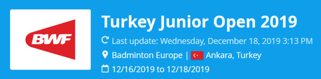 Turkey Junior Open 2019 | LAT turkey junior open 2019 lat
